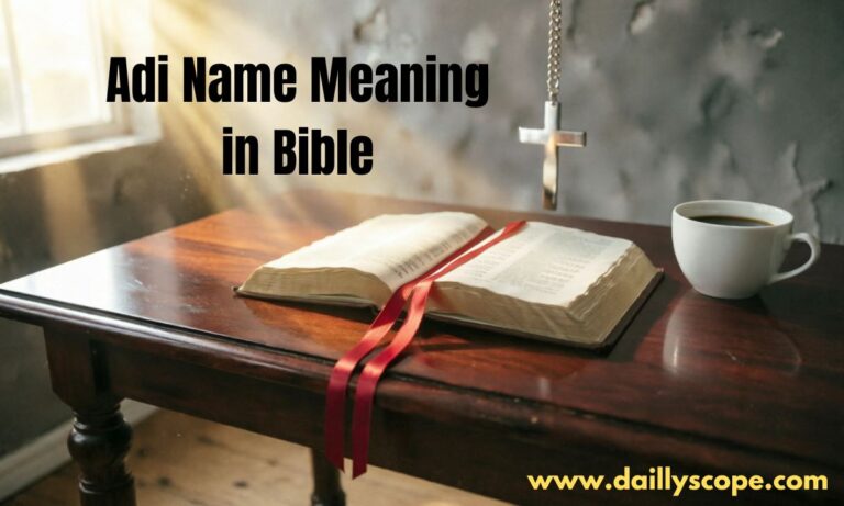 Adi Name Meaning in Bible