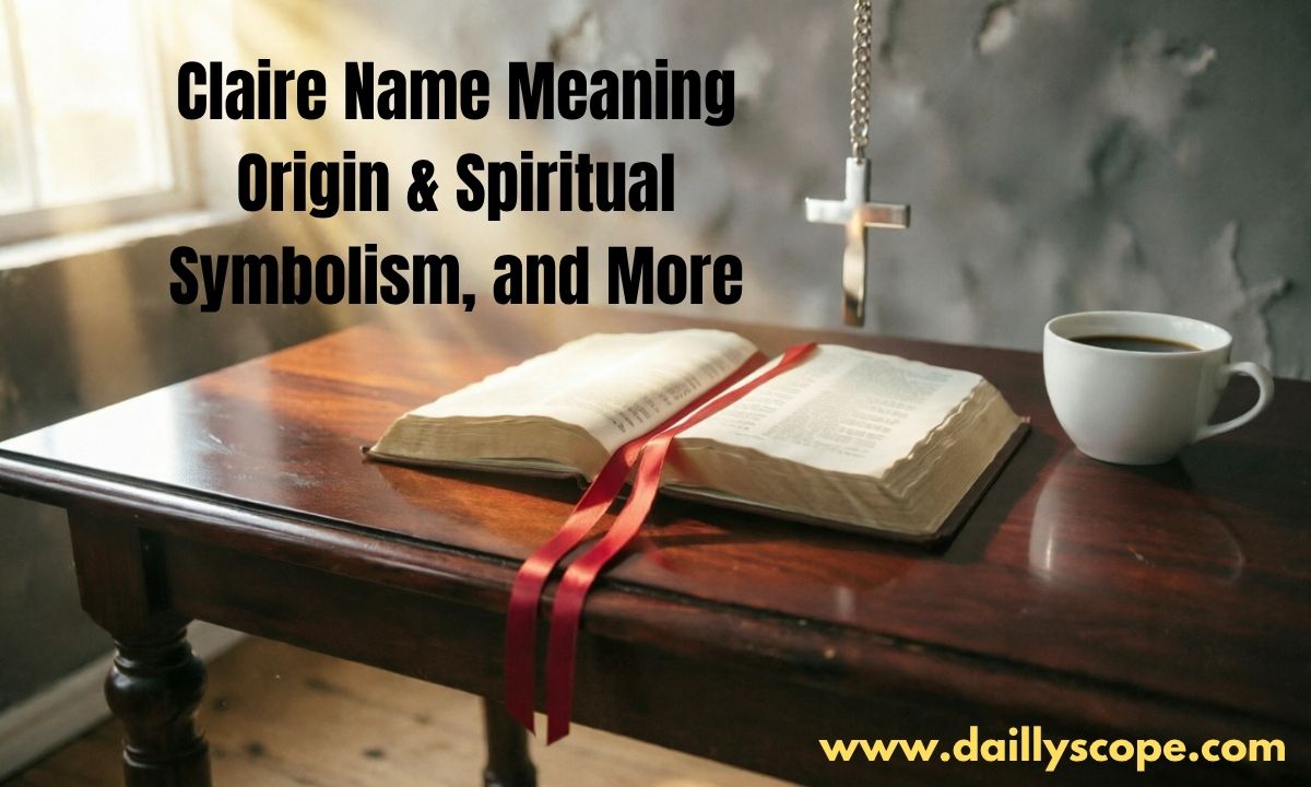 Claire Name Meaning – Origin & Spiritual Symbolism, and More