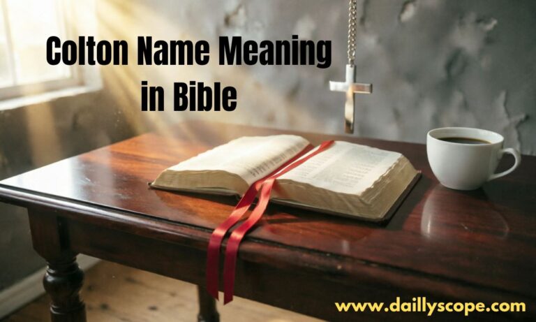 Colton Name Meaning in Bible