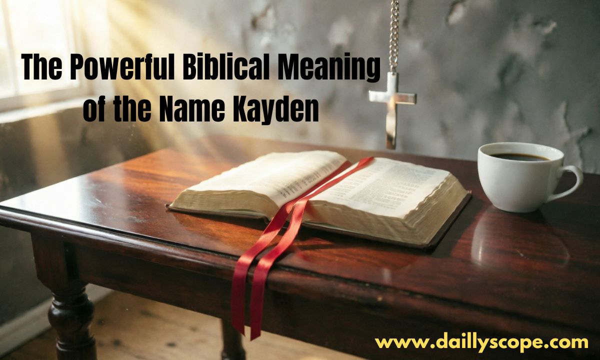 The Powerful Biblical Meaning of the Name Kayden