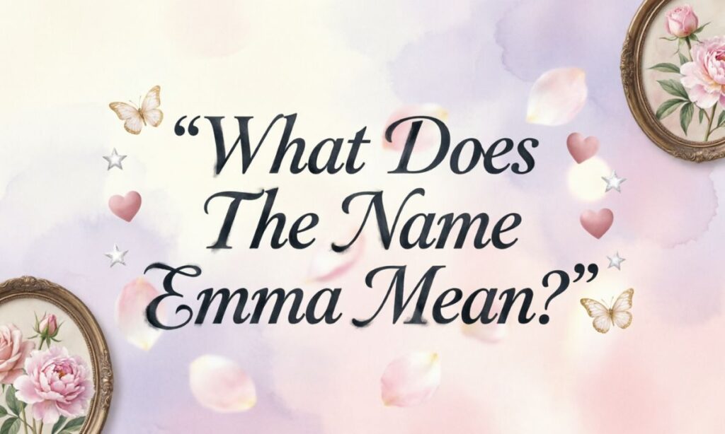 What Does The Name Emma Mean