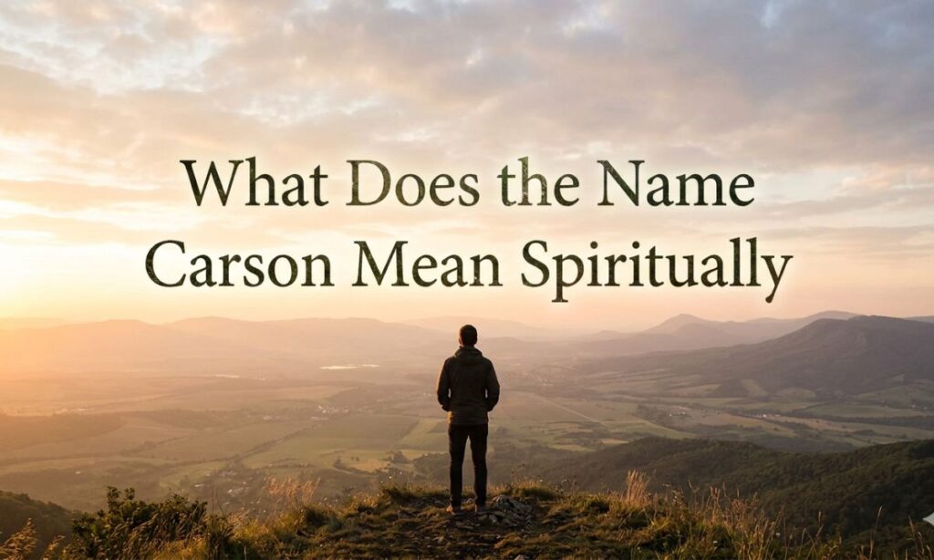 What Does the Name Carson Mean Spiritually