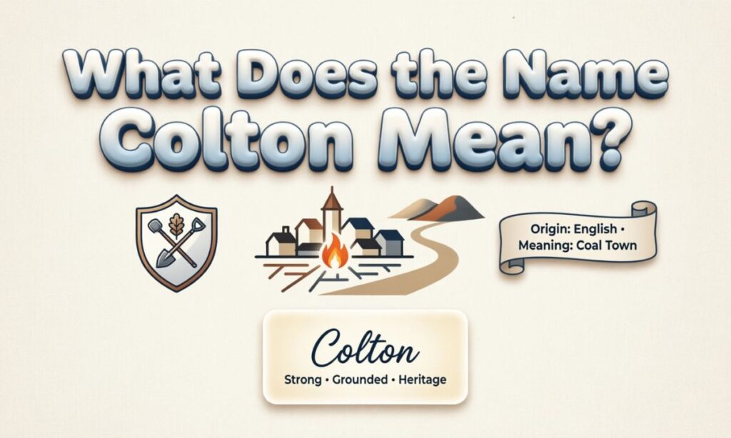 What Does the Name Colton Mean