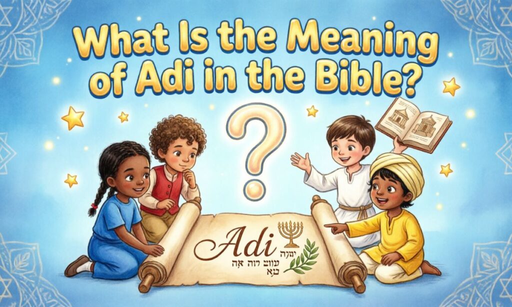 What Is the Meaning of Adi in the Bible