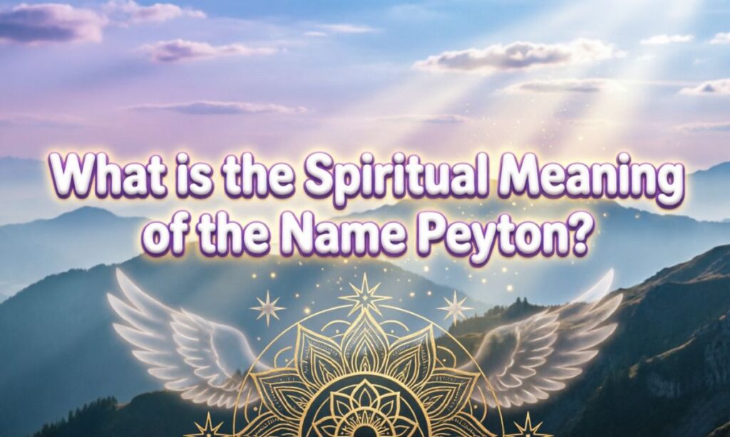 What is the Spiritual Meaning of the Name Peyton